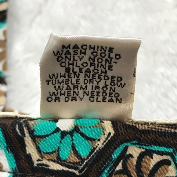 Harold's Vintage Cotton Blend Pants Women's Size 8 Retro Floral Crop Trousers - Picture 10 of 12